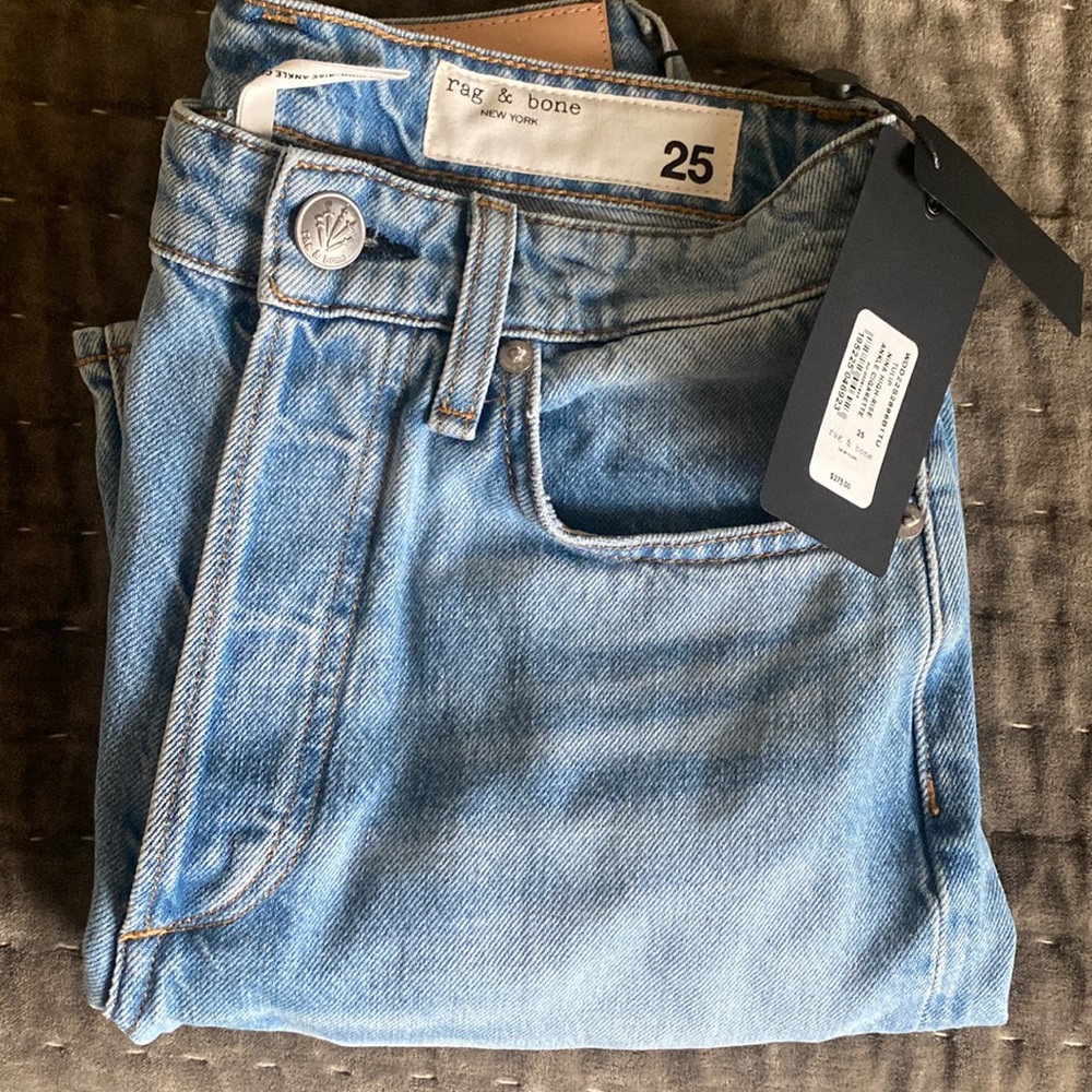 Rag & Bone Woman’s Nini high rise ankle cigarette jeans